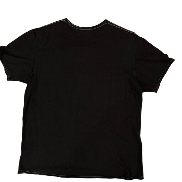 DKNY Jeans Shirt Mens 2XL Black Graphic Crest Griffin Lion Short Sleeve Tee - Picture 5 of 8